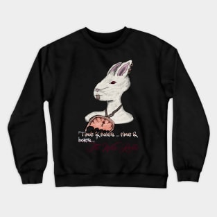 (Ali in Wundaland)The White Rabbit Crewneck Sweatshirt